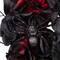 24" Burgundy & Black Roses with Spiders Halloween Wreath